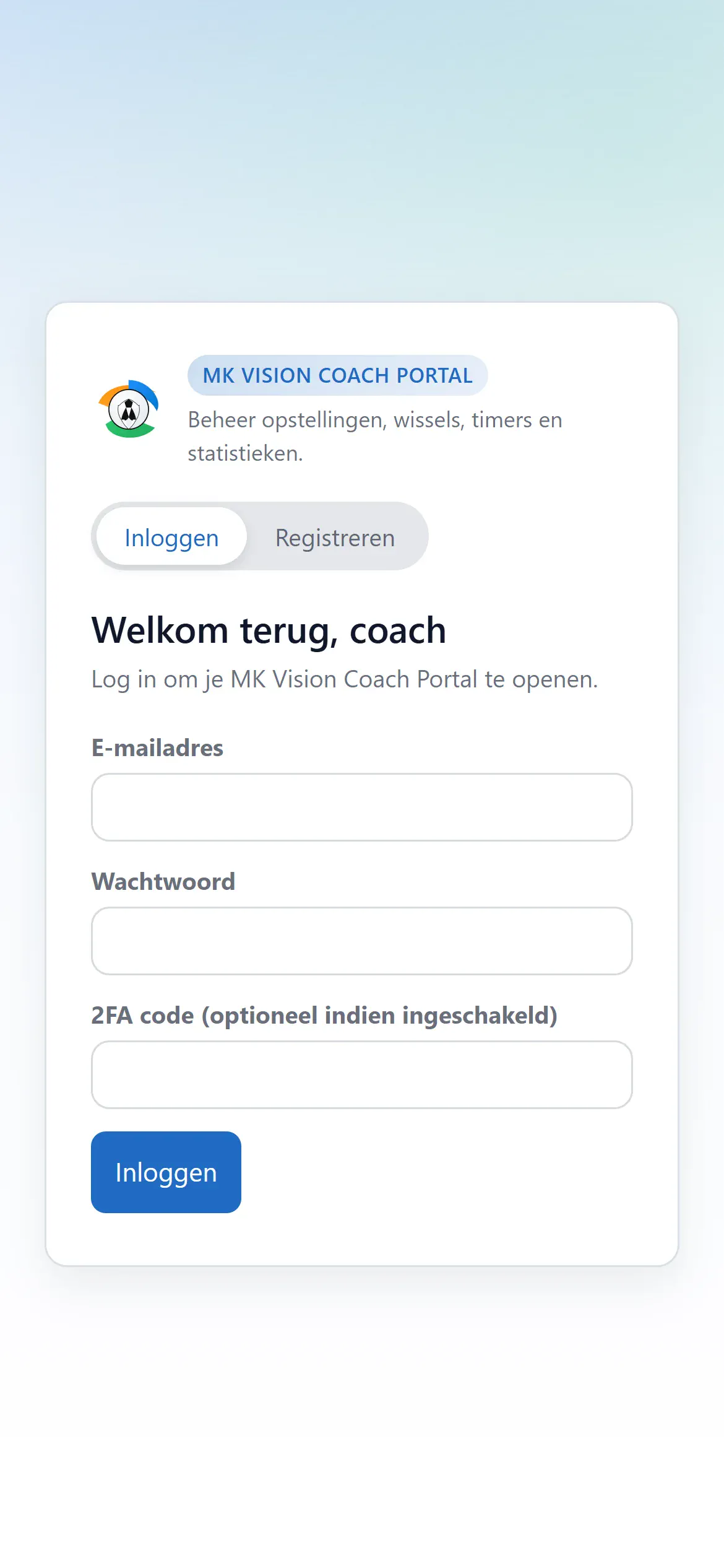 MK Vision Coach Portal projectbeeld 3
