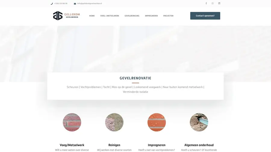Gellekom Gevelwerken &mdash; project van MK Vision